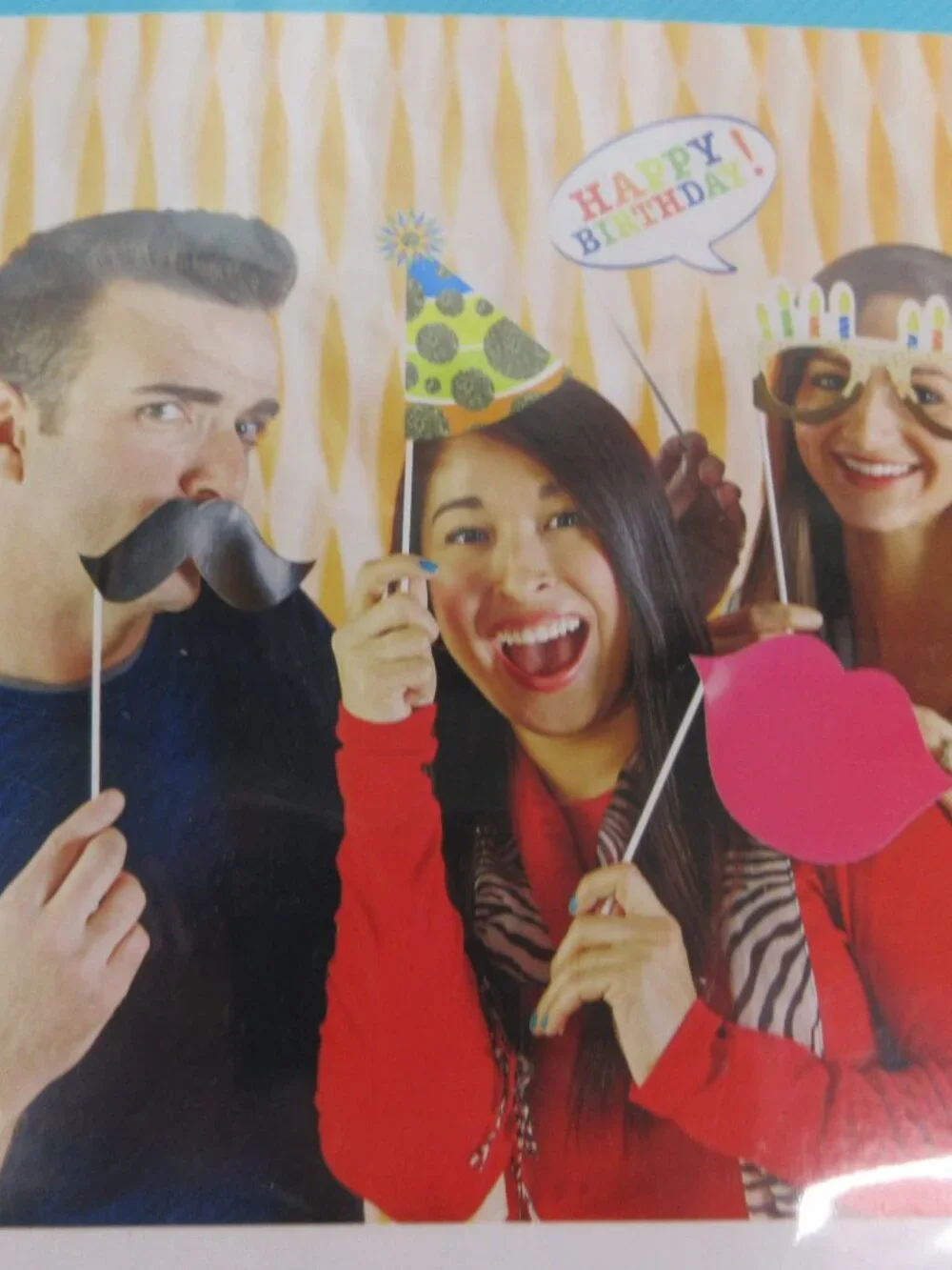 Celebrate Happy Birthday Photo Booth Props 12 Assorted Props Age 3+